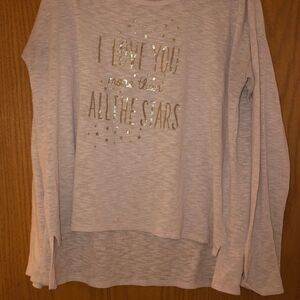 Bethany Mota Pink "I Love You More" Long Shirt